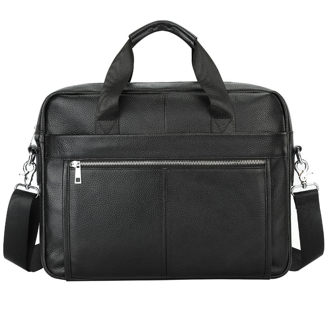 Men's Business Computer Top Layer Leather Bags