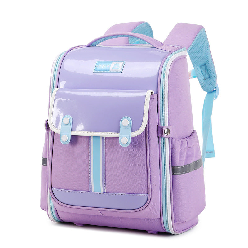 Surface Color Matching Light Tide Spine Protection Elementary School Students' Schoolbags