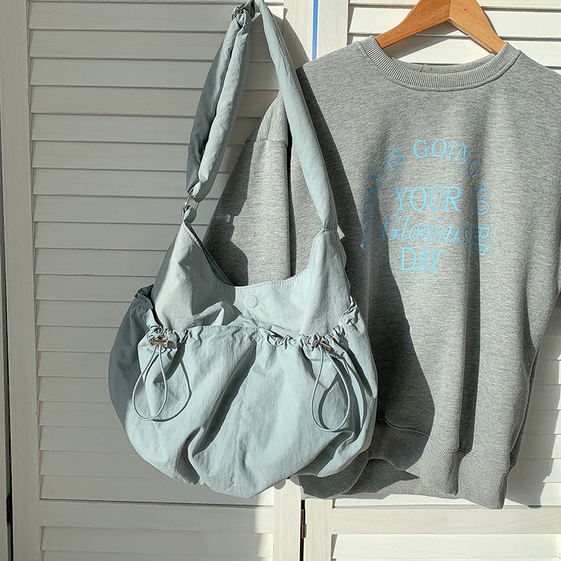 Women's College Niche Korean Style Nylon Large Shoulder Bags