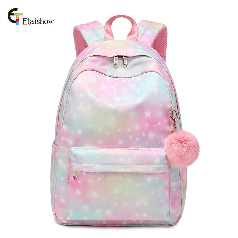 Korean Style Large Capacity Campus Leisure Backpacks
