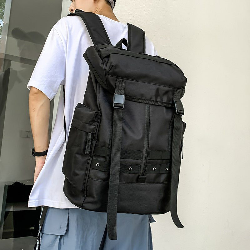 Men's Fashion Korean Leisure Design Personality Large Backpacks