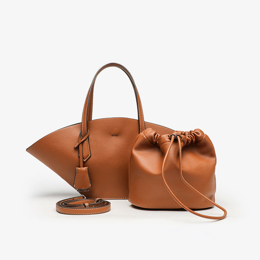Z Home Dark Brown Yellow Commuter Handbags
