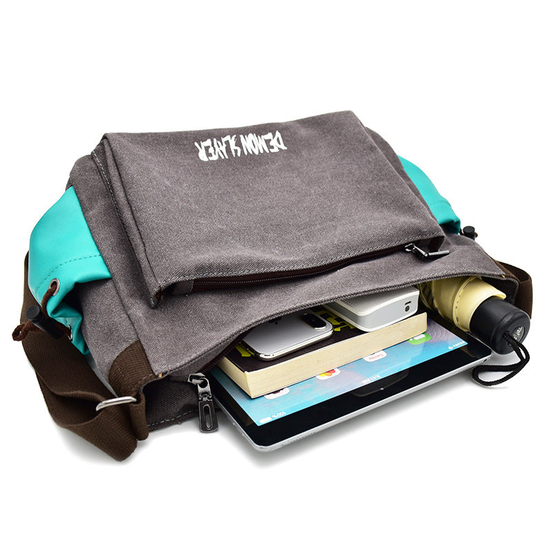 Men's No Canvas One Piece Joint Name Men's Shoulder Bags