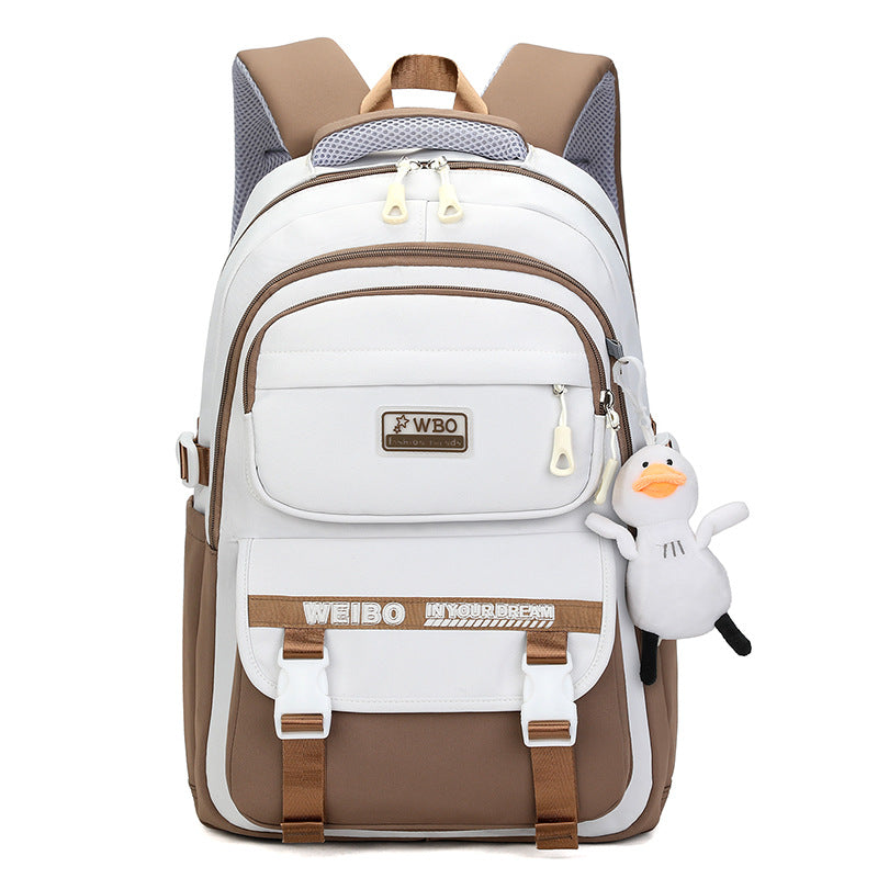 Slouchy Trendy Female Good-looking Large Capacity Middle School Students' Schoolbags