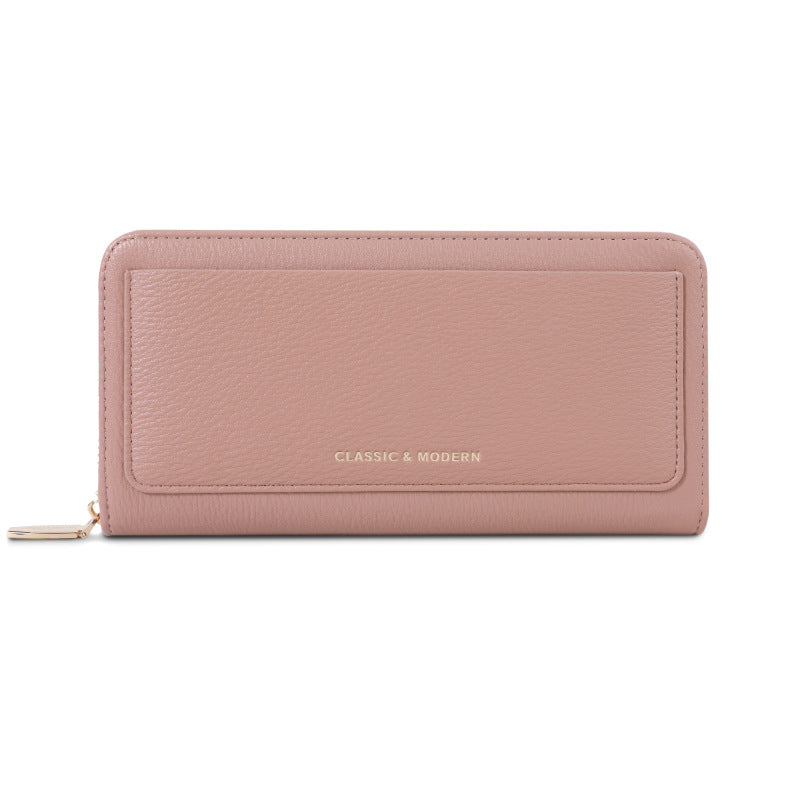 Women's Simple Large Capacity Multiple Slots Long Fashion Portable Ladies Wallet