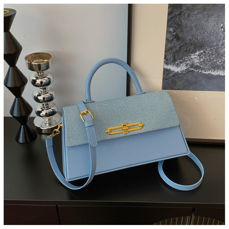 Women's Trendy Versatile Shaping Winter Contrast Color Women's Messenger Bag