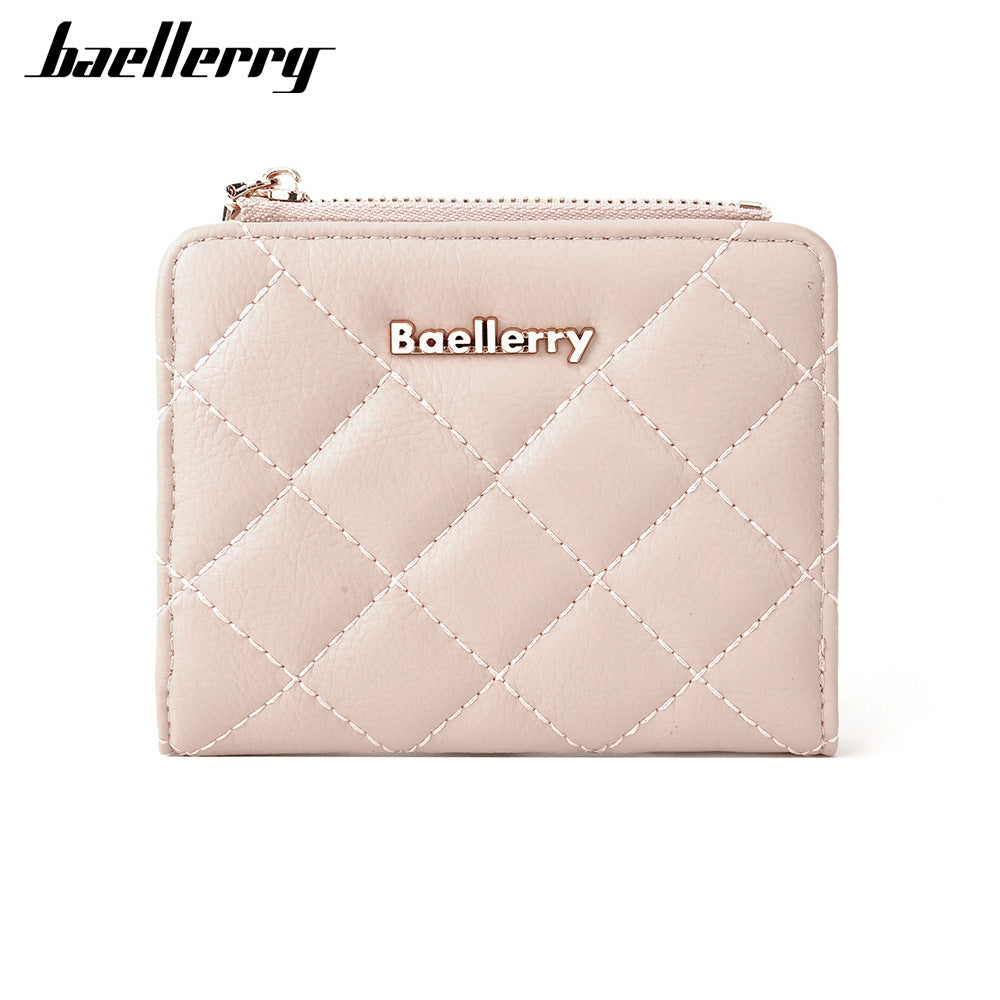 Women's Rhombus Short Solid Color Fashion Purses