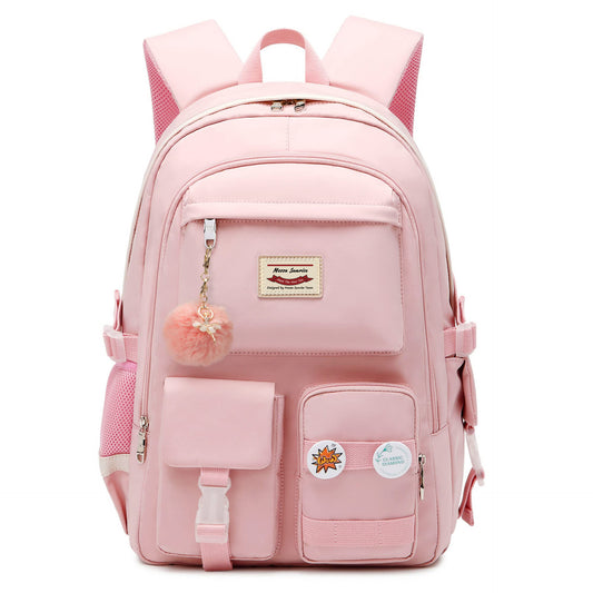 Female Junior High Large Capacity College Backpacks