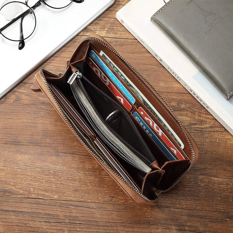 Men's Retro Fashion Genuine Leather First Layer Men's Wallets
