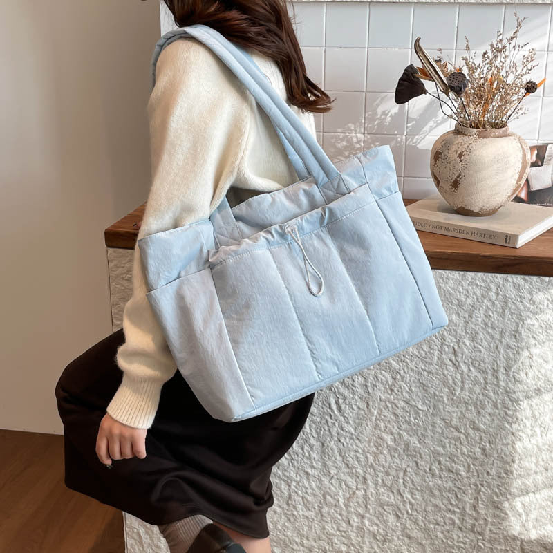 Women's Down Lazy Commuter Large Capacity Solid Color Women's Shoulder Bag