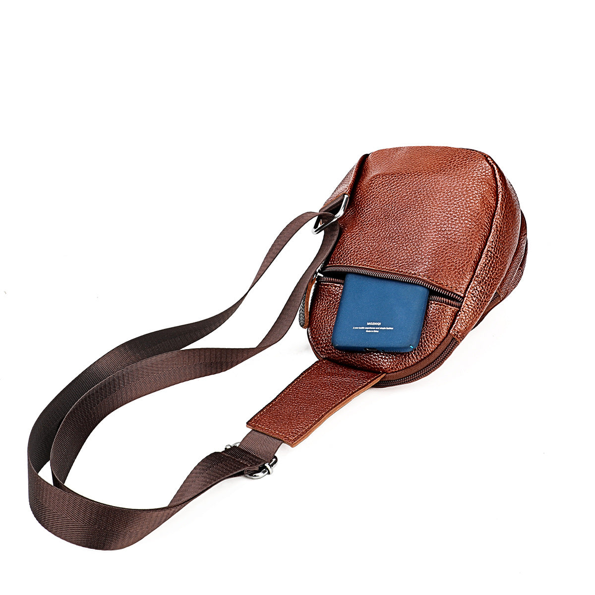 Women's & Men's & Underarm Leather Cowhide Men's Chest Bags