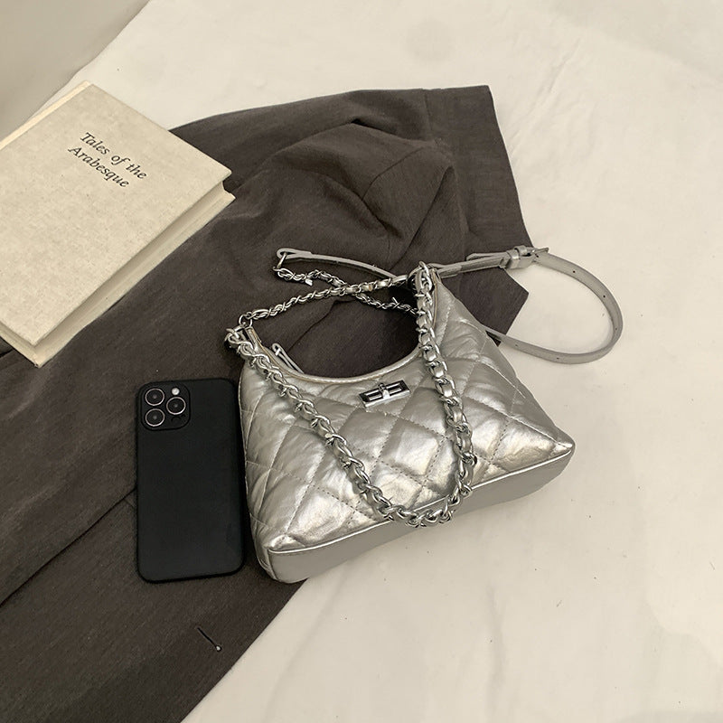 Women's Design Fashion Diamond Style Chain Commuter Armpit Bags