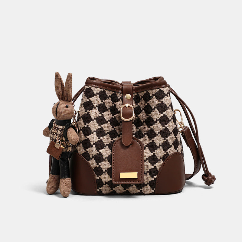 Women's Fashion High-grade Diamond Plaid Commuter Bags