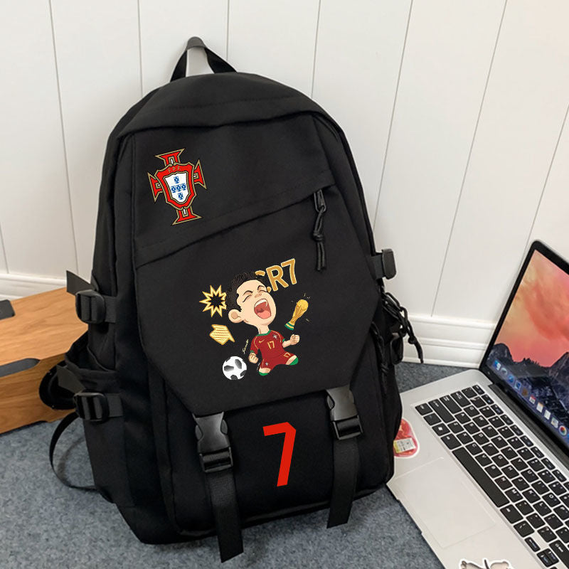 Women's & Men's & Cristiano Football Peripheral High Primary Backpacks