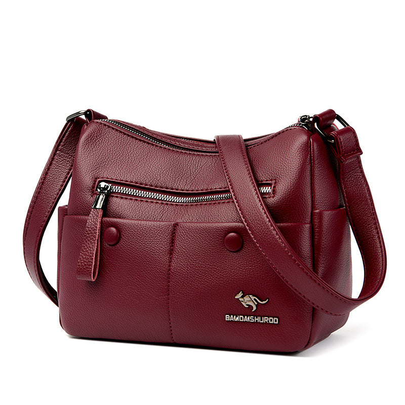 Women's Mother Simple Versatile Large Capacity Soft Crossbody Bags