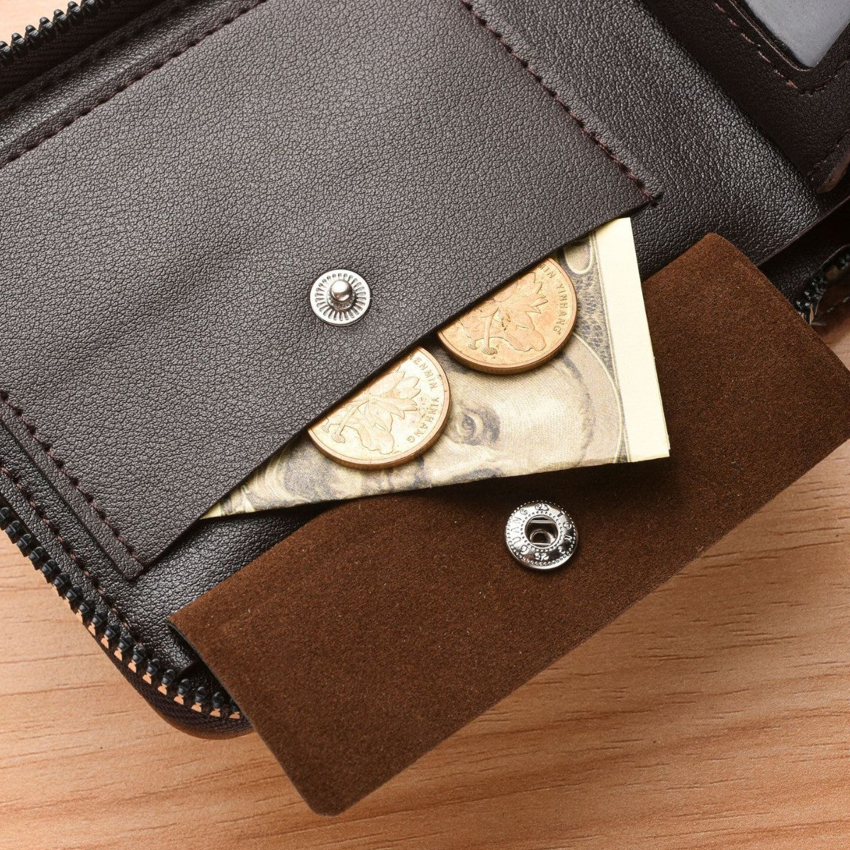 Men's Trends Multi Slots Retro Large Capacity High Men's Wallet