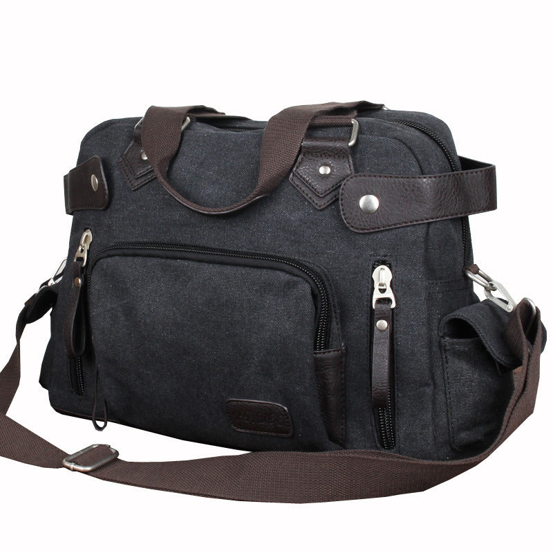 Men's Korean Style Canvas Portable Trendy Men's Shoulder Bags