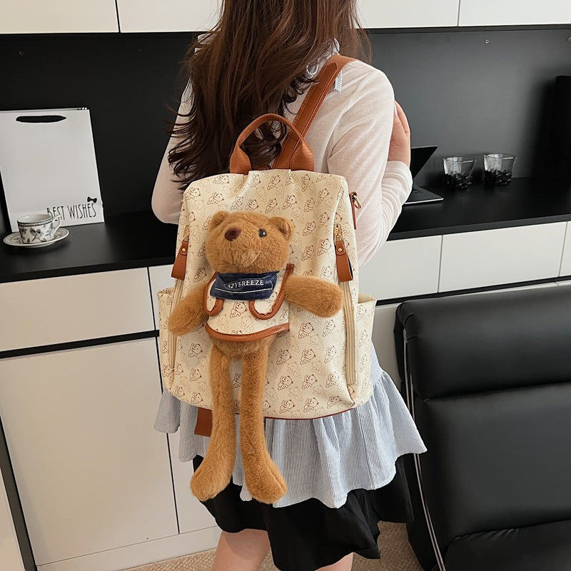Summer Large Capacity Fashion Cute Bear Backpacks