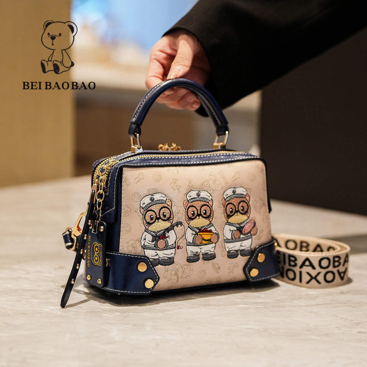 Pretty Women's Source Fashion Boston Popular Women's Messenger Bag
