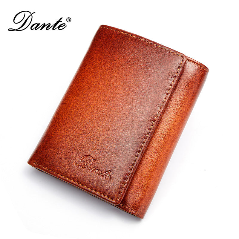 Man Credit First Layer Cowhide Multiple Men's Wallets