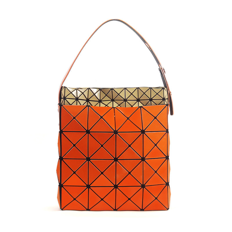 Women's Box Color Matching Bird's Nest Geometric Small Square Bags