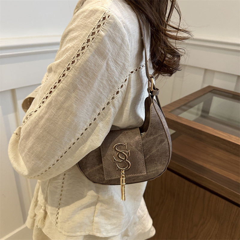 Women's Simple Beautiful Fashion Hand Carrying Underarm Women's Shoulder Bag