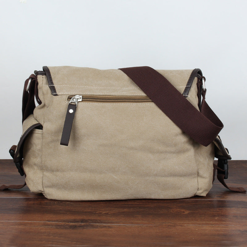 Men's Korean Style Canvas Fashion Trend Book Men's Shoulder Bags