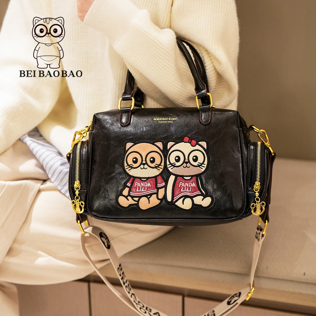 Women's Korean Style Traveling Shopping Portable Large Women's Messenger Bag