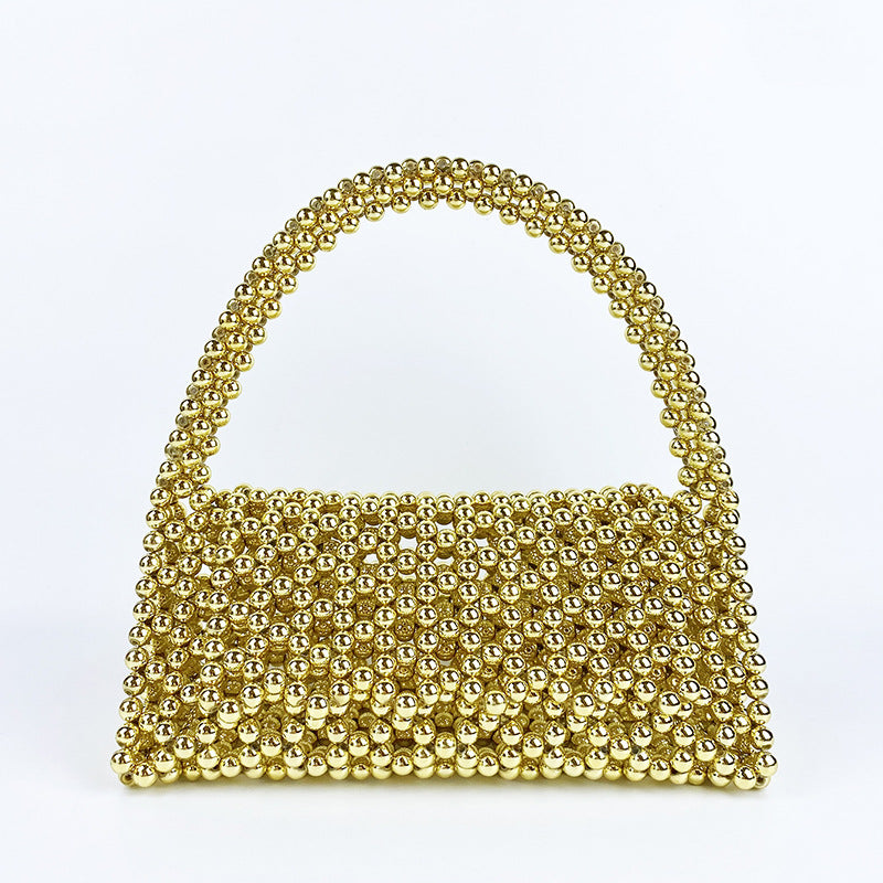 Women's Hand-woven Acrylic Beaded Retro Fairy Triangle Handbags