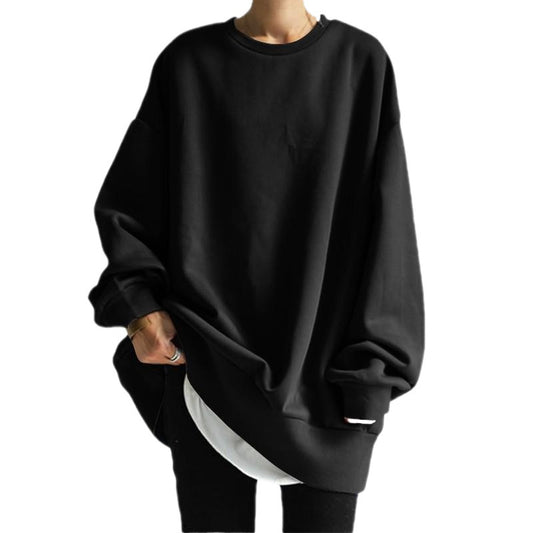 Women's Temperament Korean Style Pullover Round Neck Sweaters