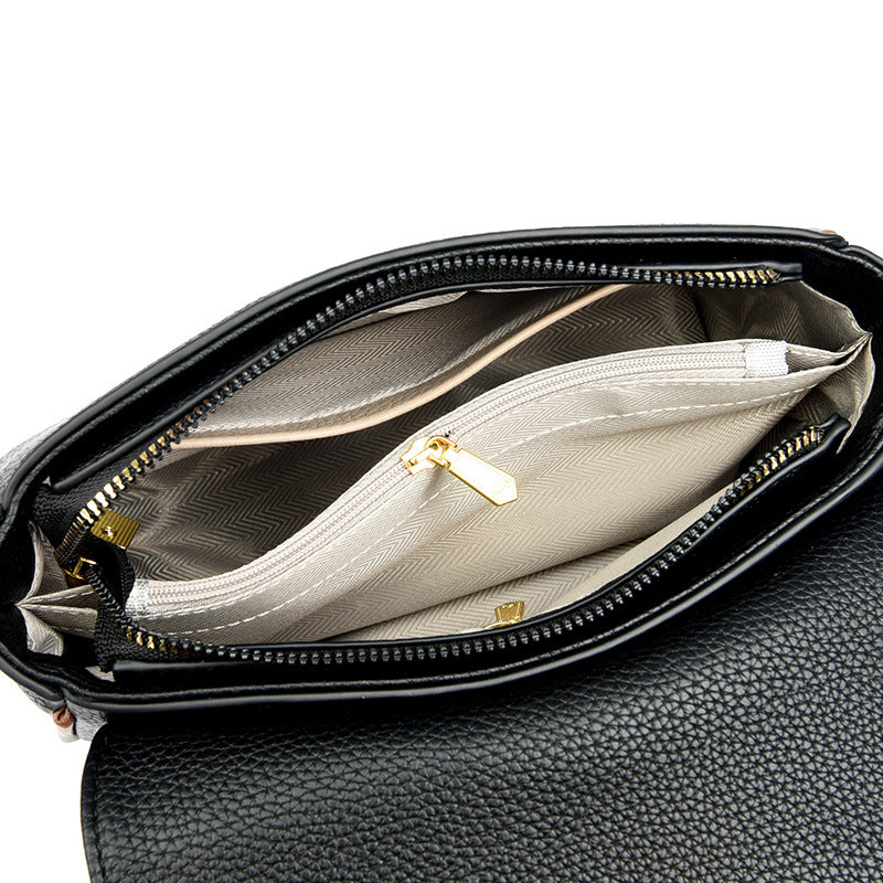 Women's Good-looking Large Flap Wide Narrow Strap Small Square Bags