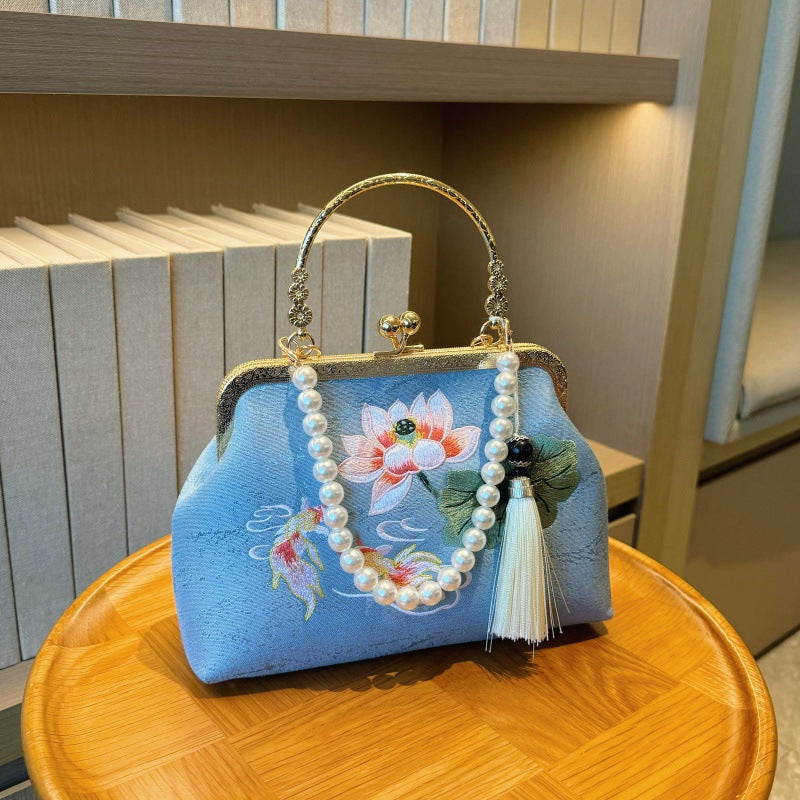 Mother Xi Chinese Style Han Clothing With Cheongsam Dinner Beaded Bags