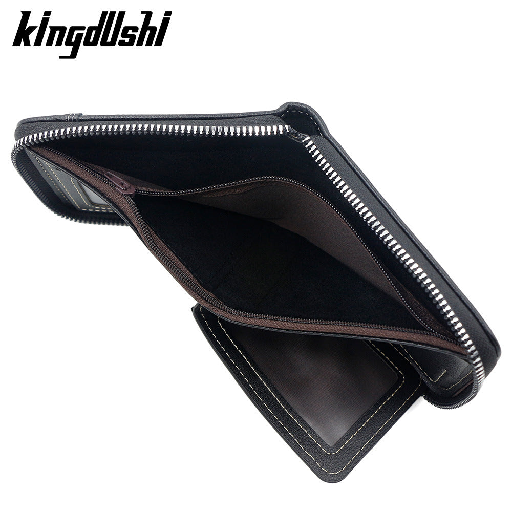Men's Carbon Fiber Pattern Short Chain Sier Purses