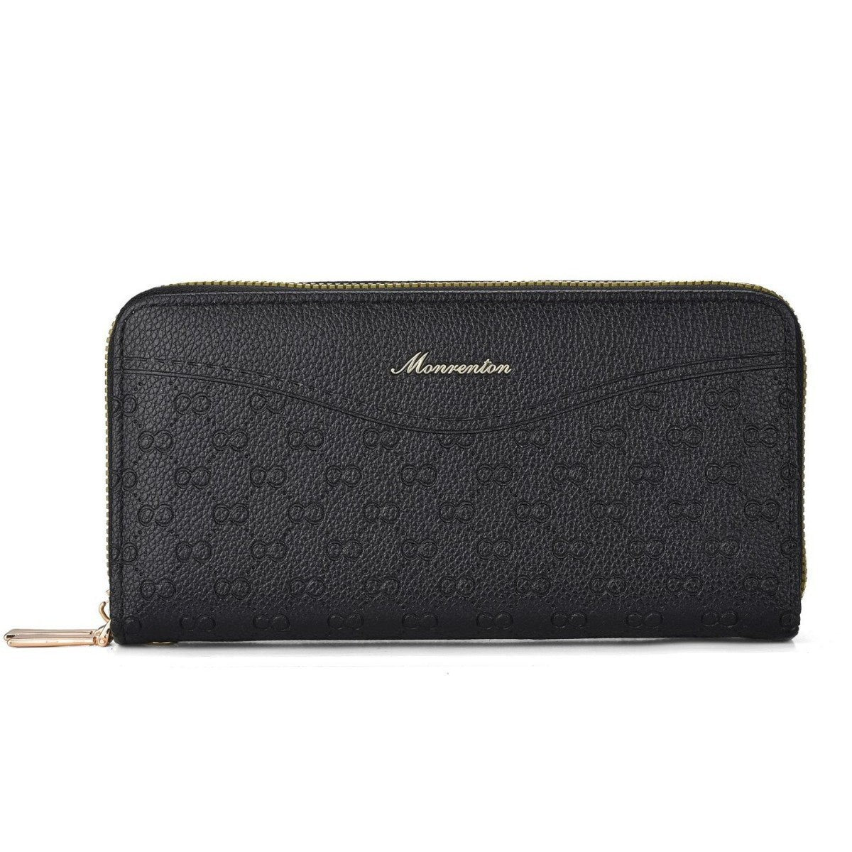 Women's Long Retro Double Zip Clutch Large Phone Bags