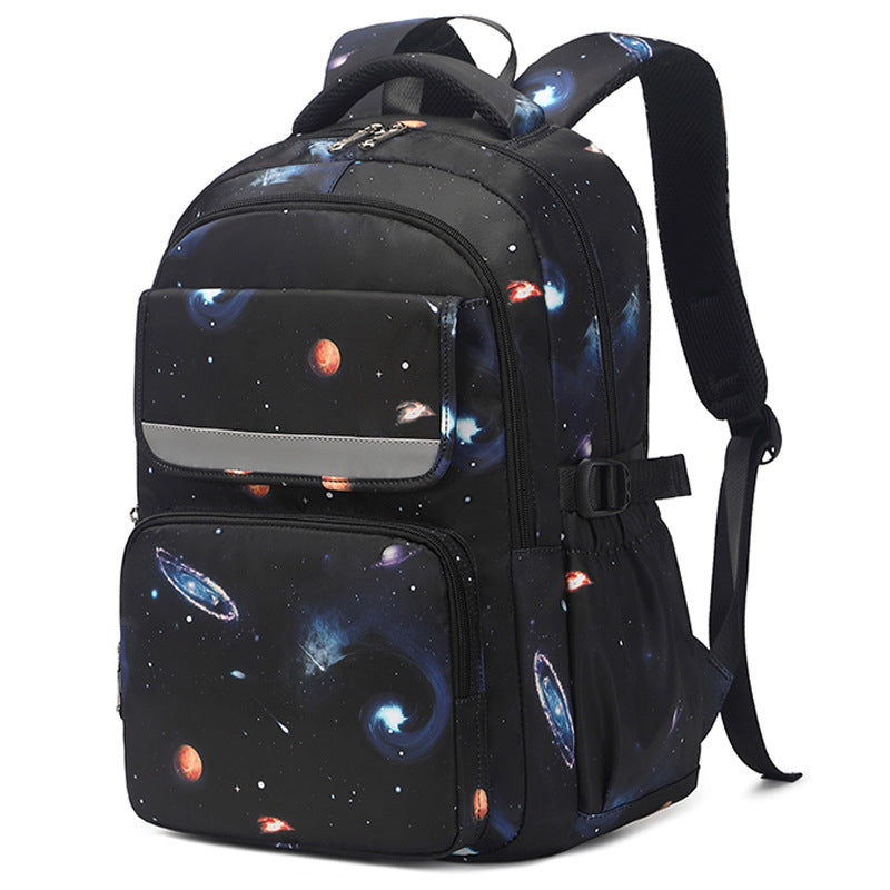 Children's Large Capacity Starry Sky Printed Three-piece Elementary School Students' Schoolbags