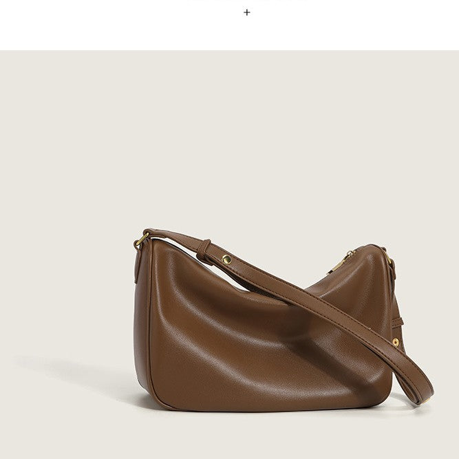 Leather Underarm Baguette Large Capacity Trendy Simple Shoulder Bags