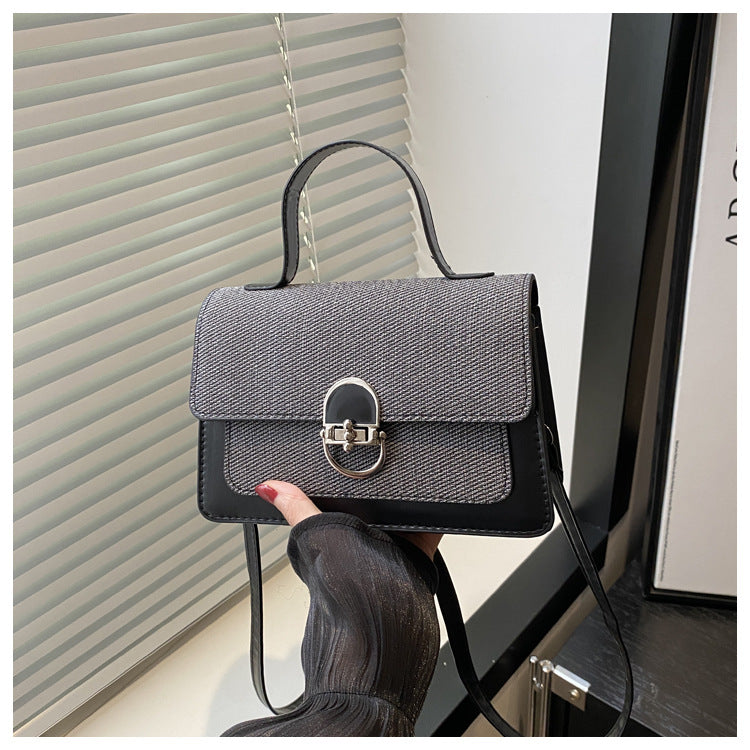 Women's Fashionable Beautiful Western Style Fashion Twist Solid Color Women's Shoulder Bag