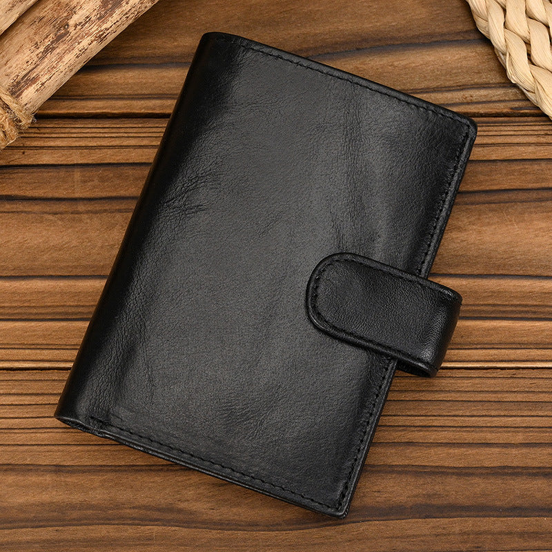 Women's & Men's First Layer Cow Two Fold Three Multi Purses