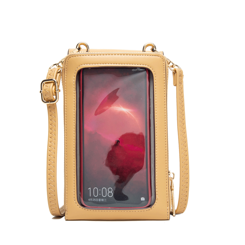 Screen Version Simple Solid Color Large Phone Bags