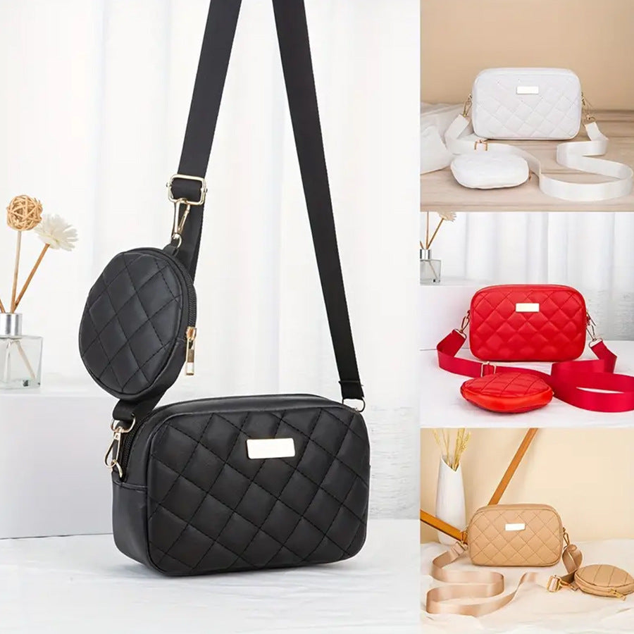 Women's Fashion Two-piece Suit Simple Commute Portable Bags
