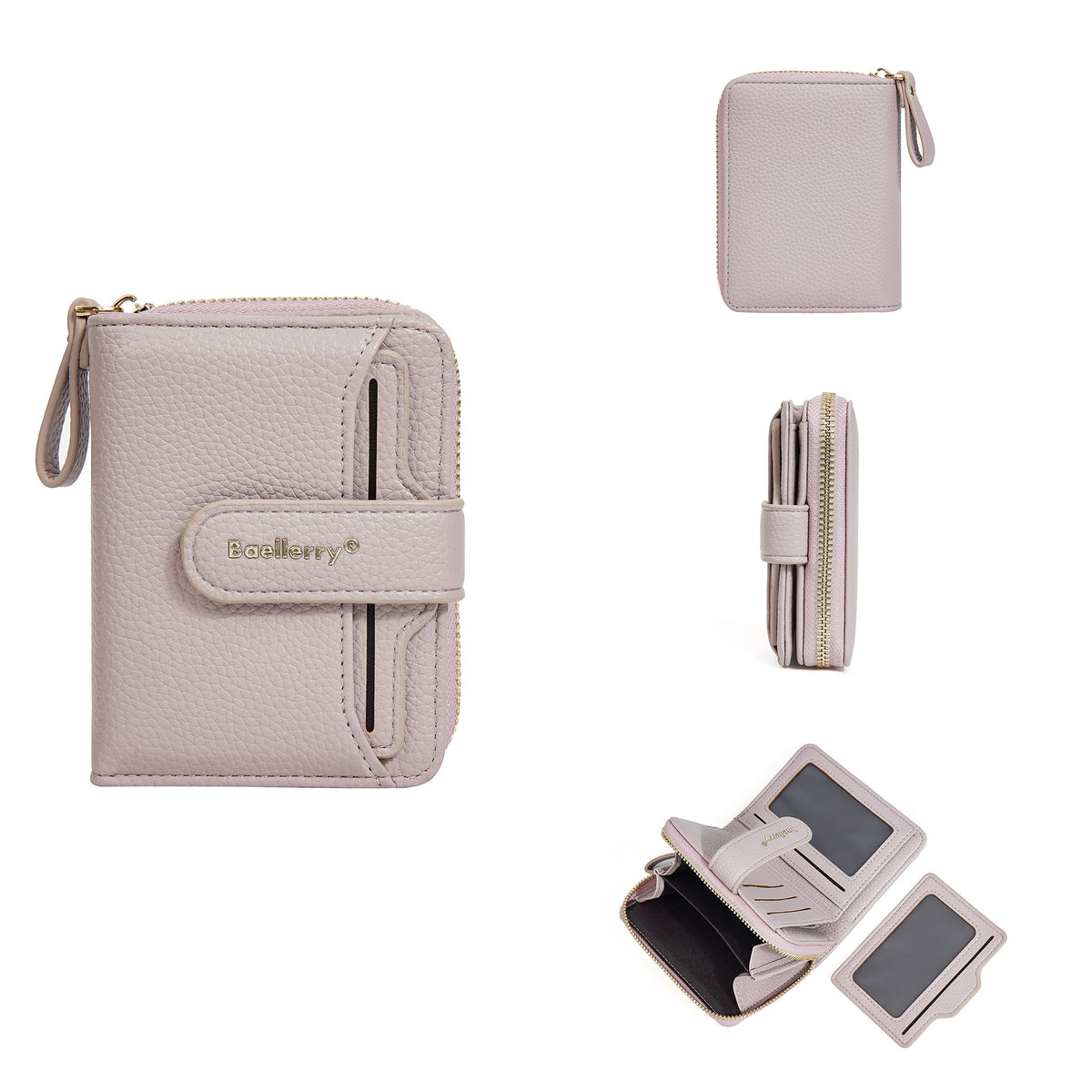 Women's Chic Snap Button Multi Slots Advanced Ladies Wallet