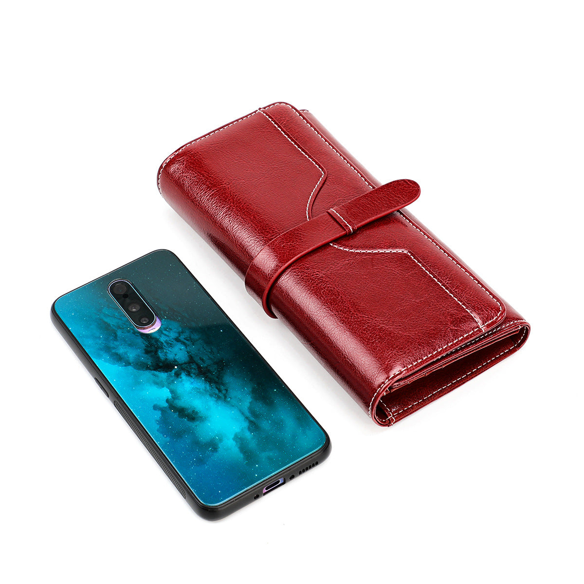 Women's & Men's & Leather Retro Long Cowhide Multiple Card Holder