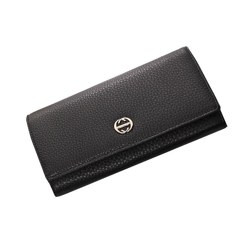 Women's Fashion Large Capacity Soft Cowhide Korean Ladies Wallet