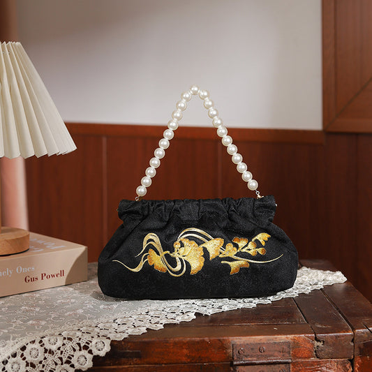 Pearl Ancient Style Cheongsam Banquet Embroidered Handbags