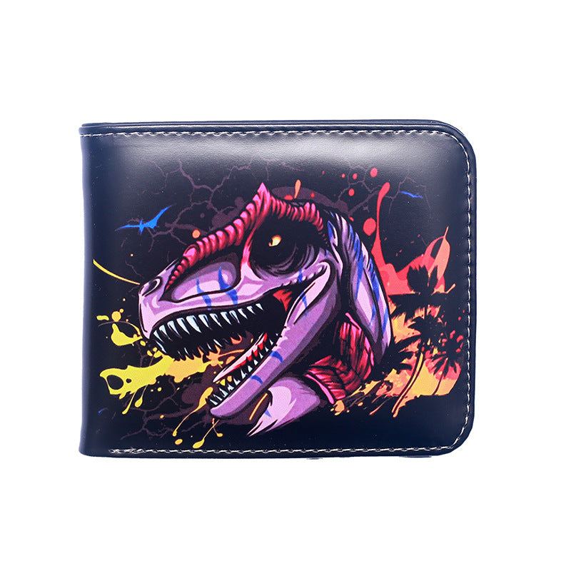Women's & Men's Animal Short Dinosaur Printed Personalized Men's Wallet