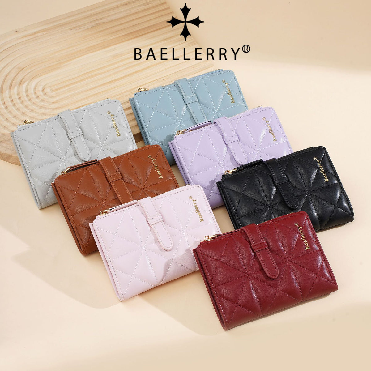 Women's Diamond Embroidery Thread Multi Slots Classic Ladies Wallet