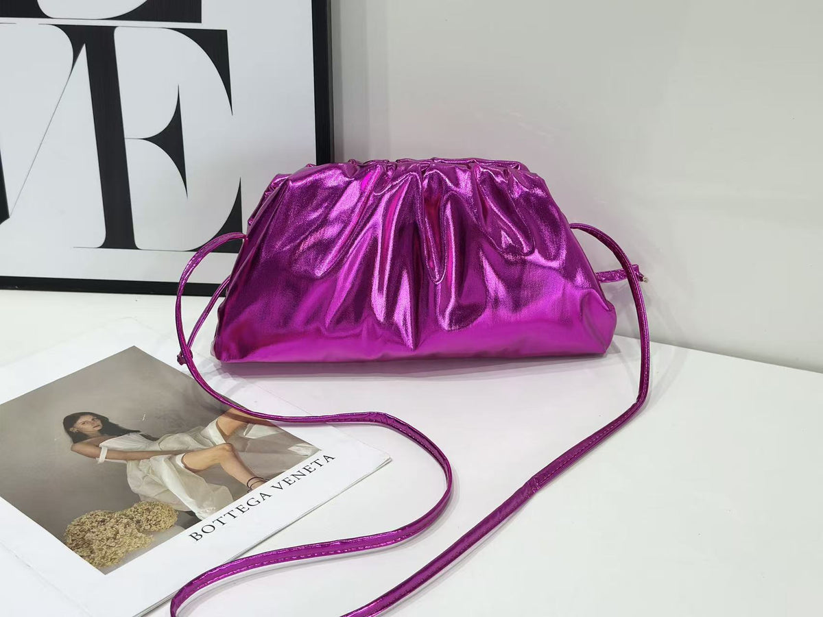 Women's High-grade Pleated Cloud Plain Fashionable Shoulder Bags