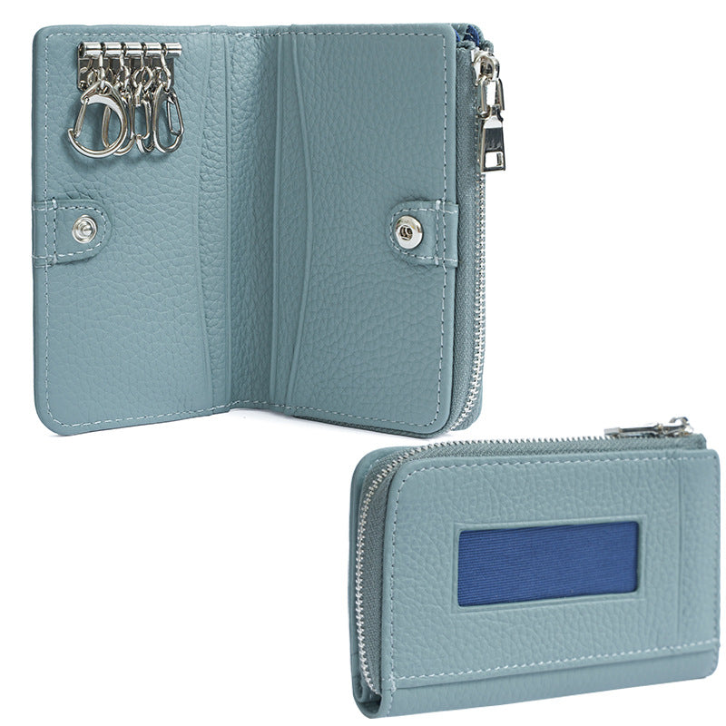 Women's Genuine Leather Cowhide Multifunctional Zipper Ladies Wallets