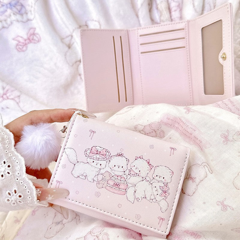 Good-looking Compact Multiple Slots Large Capacity Short Ladies Wallet