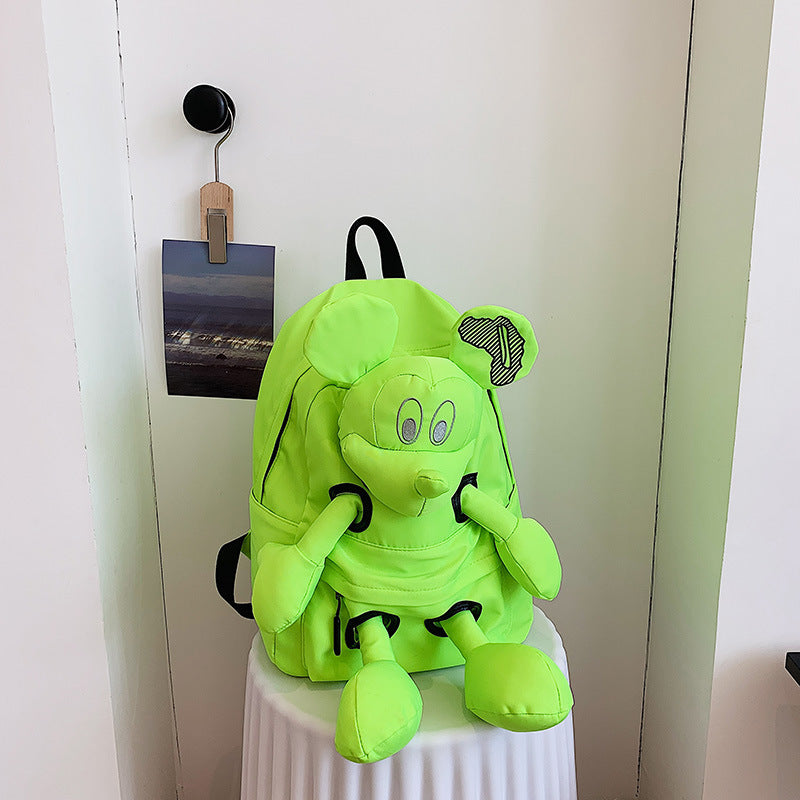 Mickey Vertical Shoulders Female Convenient Large Middle School Students' Schoolbags